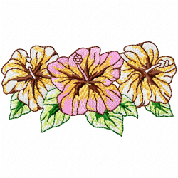 Flowers And Tree Embroidery Design 4 Flowers And Tree Embroidery Design 4